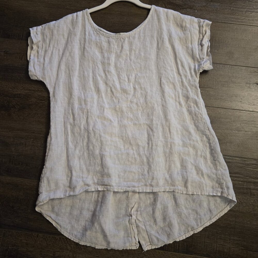 Linen tunic top
